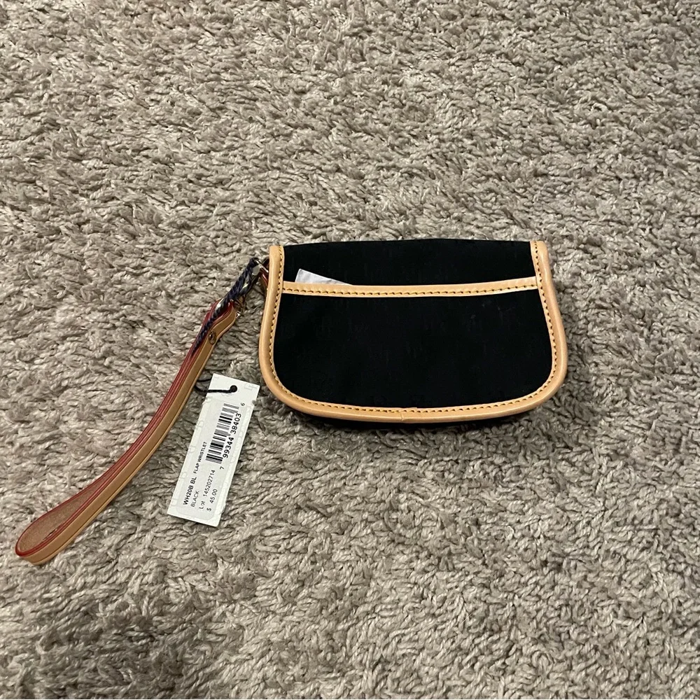 Dooney & Bourke black and Tan Wristlet - Picture 4 of 6